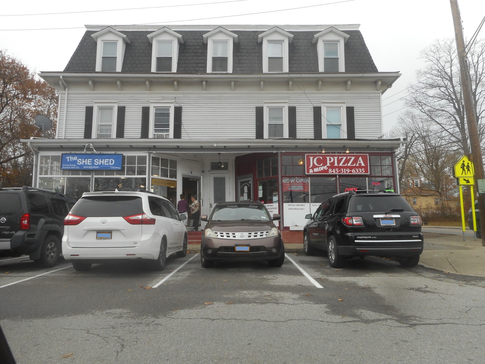 Patterson, New York — She Shed and JC Pizza on Route 311. Photo: DanTD, Wikimedia Commons (CC BY-SA 4.0).